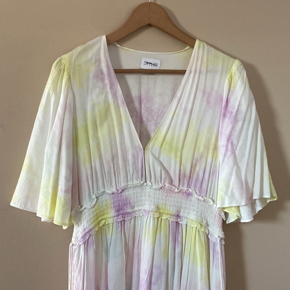 SAYLOR - Maurie Tie-Dye Tassel Mini Dress - Picture 5 of 11
